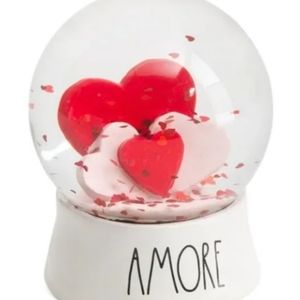 RAE DUNN Amore Snow Globe Heart